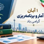 1 آبان روز آمار و برنامه ریزی گرامی باد.